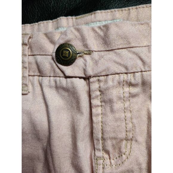 #10 BKE  pink shimmering with gold shorts  - Mollie Cuffed shorts (Size 27) - Picture 8 of 10